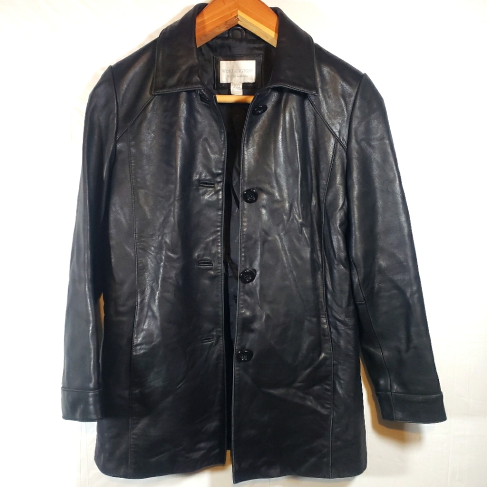 Worthington beautiful genuine lambskin small jacket in excellent condition